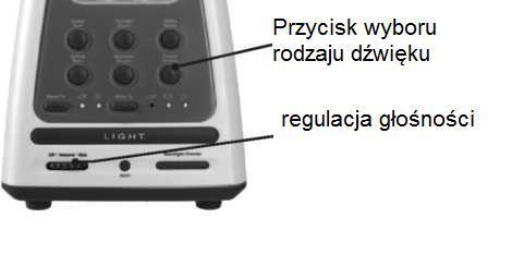 Zarejestrowane dźwięki mogą być również odtwarzane przy budzeniu, co zostało opisane w sekcji OPCJE BUDZENIA.