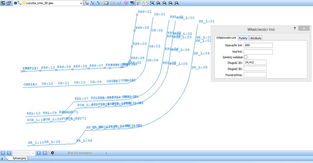 Program Leica icon Office źródło danych 3D instrumentów Dane