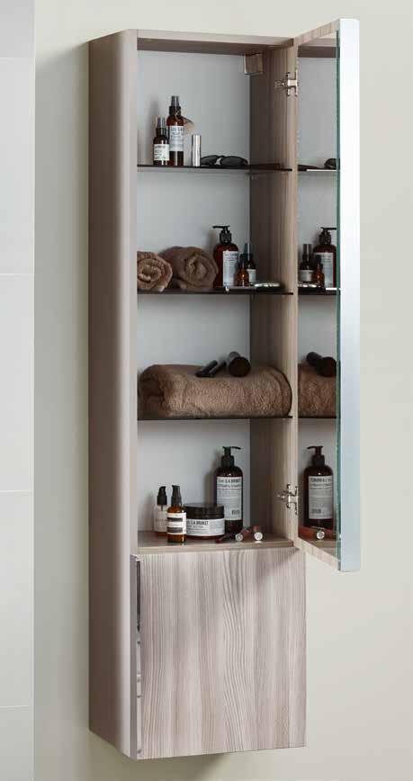 FURNITURE Metropolitan 33 Lustro wewnętrzne Inside mirror chrome handles Chromowane uchwyty Chrome handles aluminum frame Aluminiowa rama