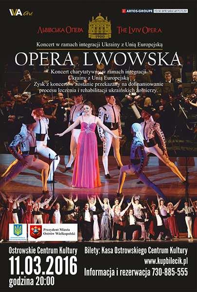 W regionie polecamy (wybrane imprezy) 11 marca 2016 (piątek) region Opera Lwowska VIVAT OPERETTA 11-03-2016, godz. 20.00 Duża Scena OCK, ul.