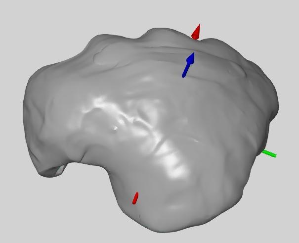 Rys. 11. Model wirtualny gałki zmiany biegów nr 1, efekt skanowanie 3D (widok 4) Rys. 12.