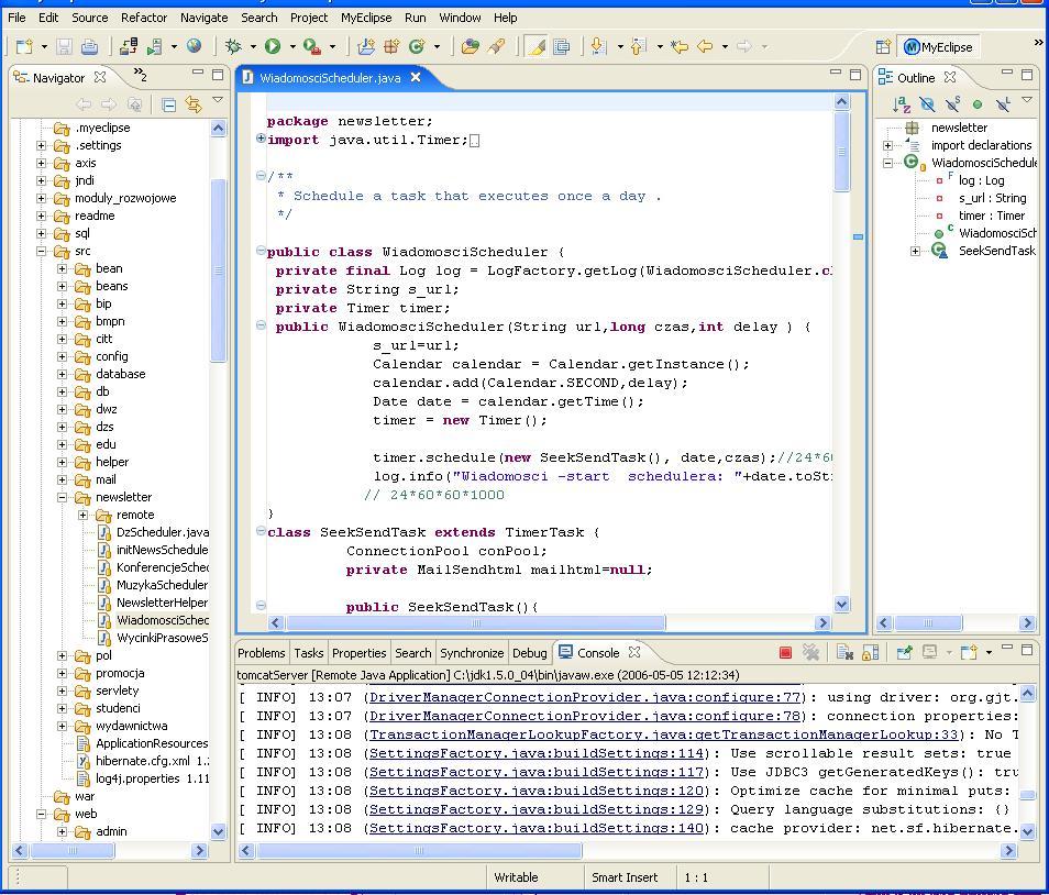 Struts2, JSF Hibernate XML i