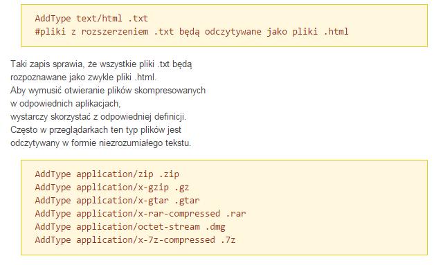 Pliki.htaccess zmiana MimeType http://magazynt3.