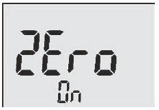 5.8 Korekta punktu zero (ZERO) Punkt zero może być korygowany ręcznie. Należy to wykonywać przy braku ciśnienia w systemie ( ciśnienie atmosferyczne). Uwaga!