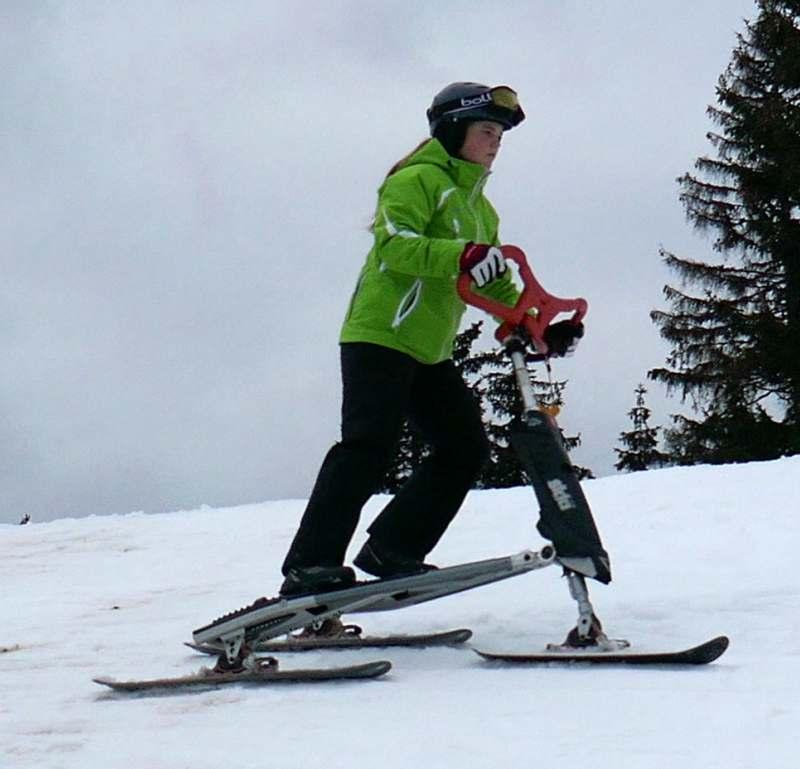 Obracanie Skki Trikke na stoku Prawidłowe