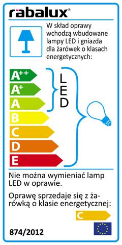 Oprawa zawiera gniazdo przystosowane do innych wymiennych Ÿróde³ œwiat³a.