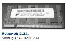 Moduły DIMM (SO-DIMM) Nowa odmiana pamięci synchronicznych SDRAM wymusiła na producentach opracowanie nowych, bardziej odpowiednich modułów oznaczonych symbolem DIMM (ang. Dual Inline Memory Module).