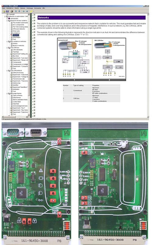 CAN Bus Trainer Modern motor vehicles incorporate numerous electronic control units which communicate with each other continually via digital bus systems.