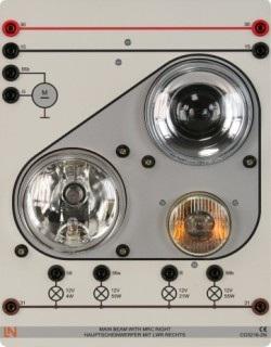 3 Moduł świateł postojowych, mijania, drogowych oraz kierunkowskazów CO3216-2N 1 Wyposażony w jednostkę reflektora z możliwością kontroli zasięgu Napięcie robocze: 12 V Jednostki operacyjne: