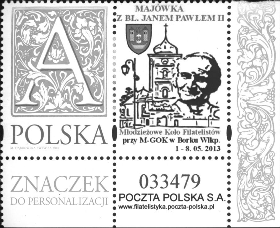 Wacława Boratyńskiego w Gostyniu wyszedł znaczek personalizowany z emisji Róże. Na przywieszce umieszczono zdjęcie członków gostyńskiego Koła PZF w roku jubileuszowym.