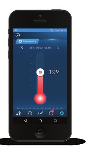 2 Aplikacja Bosch EasyRemote Bosch EasyRemote mobilne sterowanie systemem ogrzewania Wyobraź sobie: wychodzisz z pracy, a w domu czeka już na Ciebie przytulna i ciepła atmosfera, ponieważ w drodze