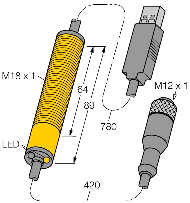 Akcesoria - funkcja BWA-207-C 3077818 Antena wewnętrzna 7 dbi, złącze męskie RP-SMA BWA-HW-006 3081325 Converter cable RS485 to USB 5 / 5