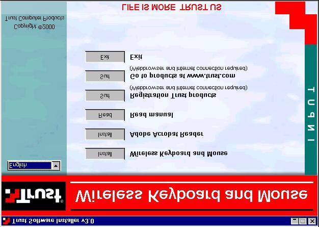 W menu Start wybierz Uruchom. 4. Wpisz [D:\SETUP.EXE] i kliknij OK (patrz rysunek 5), aby uruchomić program Trust Software Installer. Rysunek 5: Uruchamianie instalacji programu 5.