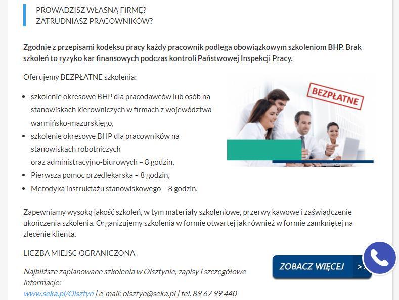 finansowanych przez ZUS ze środków FW w ramach FUS.