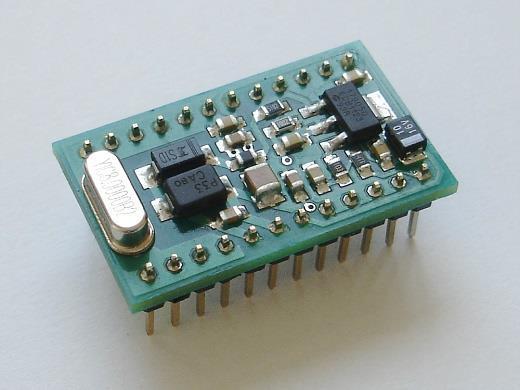 1. Cechy Moduł służy do budowy modułów systemu automatyki domowej HAPCAN. - Zawiera procesor CPU (PIC18F26K80) - Transceiver CAN MCP2551 - Układ wyprowadzeń zgodny z DIL-24 (15,24mm) - Zgodny z CAN 2.