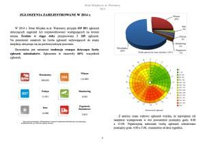 w szczególności z Policją. W ramach codziennej współpracy na ulice stolicy wyjechało w 2014 r. 5287 patroli mieszanych (strażnik + policjant), w tym 2,3 tys.