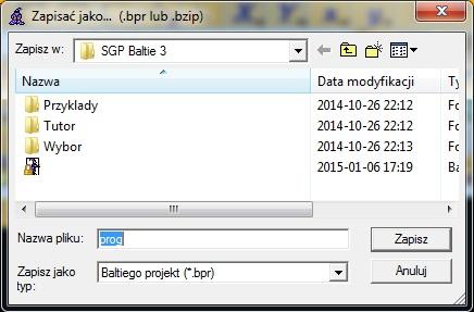 Zapisywanie programu