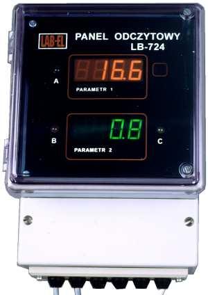 ELEKTRONIKA LABORATORYJNA s.c. ul. Herbaciana 9, 05-816 Reguły tel. (22) 753 61 30 fax (22) 753 61 35 email: info@label.pl http://www.label.pl PANEL ODCZYTOWO - STERUJĄCY LB-724T TERMOMETRU LB-711 wersja panelu 2.