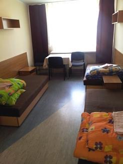 Dormitory fees: One person in a triple room - about 75 Euro per person/month One person in a