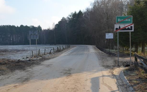 Poprawa bezpieczeństwa komunikacyjnego drogi gminnej Bronka-Kadłubówka od km 0+000 do km 2+364,50 Przebudowa drogi gminnej o dł.