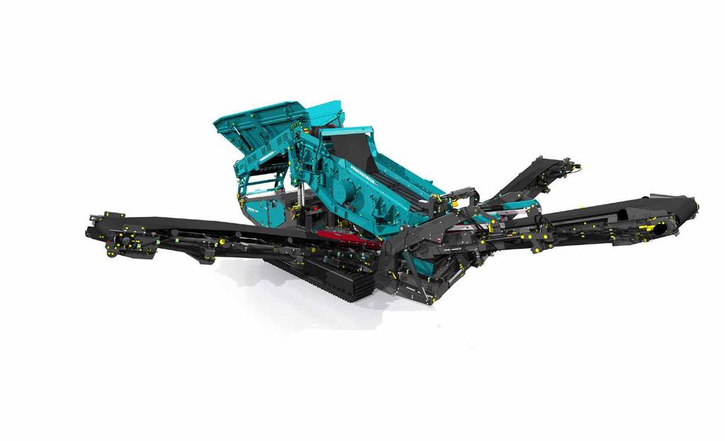 WARRIOR 20 21 WARRIOR 1200 Model Powerscreen Warrior 1200 jest najbardziej kompaktowym 12-stopowym przesiewaczem oddzielającym spośród dostępnych obecnie na rynku.