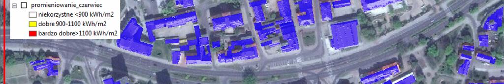 buildings: a) analysis for June 2014