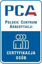 ZAKRES AKREDYTACJI JEDNOSTKI CERTYFIKUJĄCEJ OSOBY Nr AC 195 wydany przez POLSKIE CENTRUM AKREDYTACJI 01-382 Warszawa, ul. Szczotkarska 42 Wydanie nr 2 Data wydania: 10 października 2017 r.