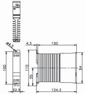 WYMIARY, INSTRUKCJE MONTAŻU I PODŁĄCZENIA - DIMENSIONS, MOUNTING AND WIRING INSTRUCTIONS Uwaga: Wszystkie urządzenia zaprojektowano do montażu pionowego.