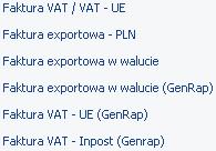 Podręcznik Użytkownika systemu Comarch OPT!MA Str. 149 Uwaga: Edycja tabeli VAT jest dopuszczalna tylko w przypadku importu z krajów spoza UE.