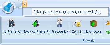 1.1.2 Pomoc oraz przełączanie między oknami W prawym górnym rogu programu dostępna jest ikona, którą można wywołać Pomoc kontekstową dla poszczególnych okien (uruchamiana również po wciśnięciu