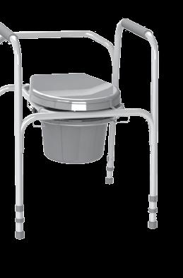 Krzesło toaletowe - aluminiowe Balkonik AT01001 AT01001 AT01003 AT01003 AT02001 AT02002 AT02003 wersja z 4 kołami skrętny mi wersja z 2 koła mi wersja na 4 stopkach Krzesło toaletowe - aluminiowe