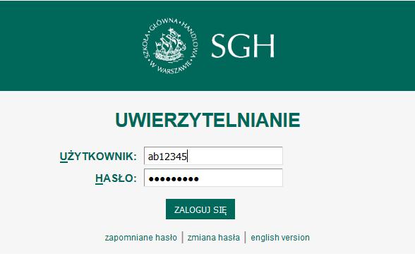 System przeniesie nas na stronę UWIERZYTELNIANIA. Po wpisaniu loginu i hasła i kliknięciu ZALOGUJ SIĘ nastąpi powrót do systemu APD na konto Recenzenta. Rys. 3 Uwierzytelnianie 3.