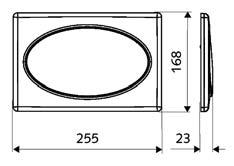 Moduły montażowe Grupa 28 Płyta przyciskowa do WC SCHELL LINEAR ECO Funkcja: spłukiwanie dwustopniowe Materiał: płyta czołowa z tworzywa sztucznego chrom, JW 1, ciężar: 0,47