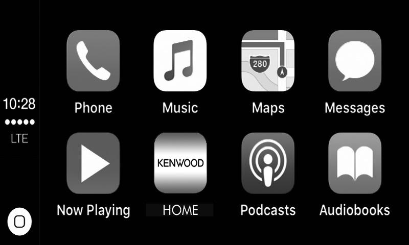 Aplikacje Android Auto /Apple CarPlay/Mirroring ÑÑPrzyciski obsługi i dostępne aplikacje na ekranie głównym CarPlay Można korzystać z aplikacji z podłączonego iphone a.
