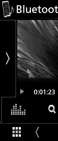 Sterowanie Bluetooth 4 Panel funkcji Dotknąć lewej strony ekranu, aby wyświetlić panel funkcji. Dotknąć ponownie, aby zamknąć panel.