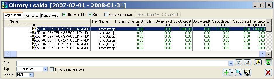 Informację o kwocie płatności przeciwstawnych, persaldzie, udostępniono w podsumowaniu. 2.