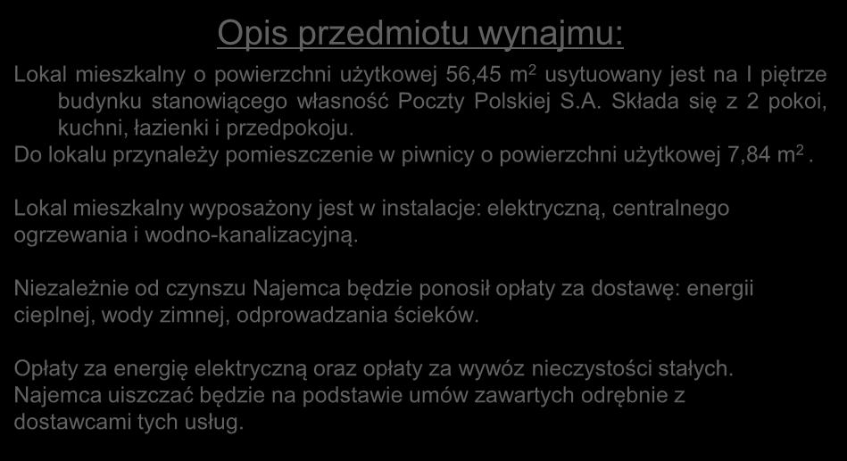 stanowiącego własność Poczty Polskiej S.A.