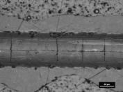 . Diagram of the structures showing on the made on area of different depth of the scratch Względna różnica głębokości