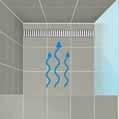 Zalecamy wykonanie spadu na całej powierzchni łazienki w kierunku odpływów. Szerokość odpływu musi odpowiadać szerokości natrysku.