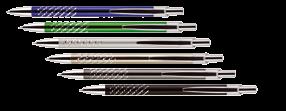 DŁUGOPISY POD NADRUKI faktura szczotkowanego metalu kolor wkładu Długopis BENETA A02.2238 B Aluminiowy długopis z wielkopojemnym wkładem (typu Zenith).