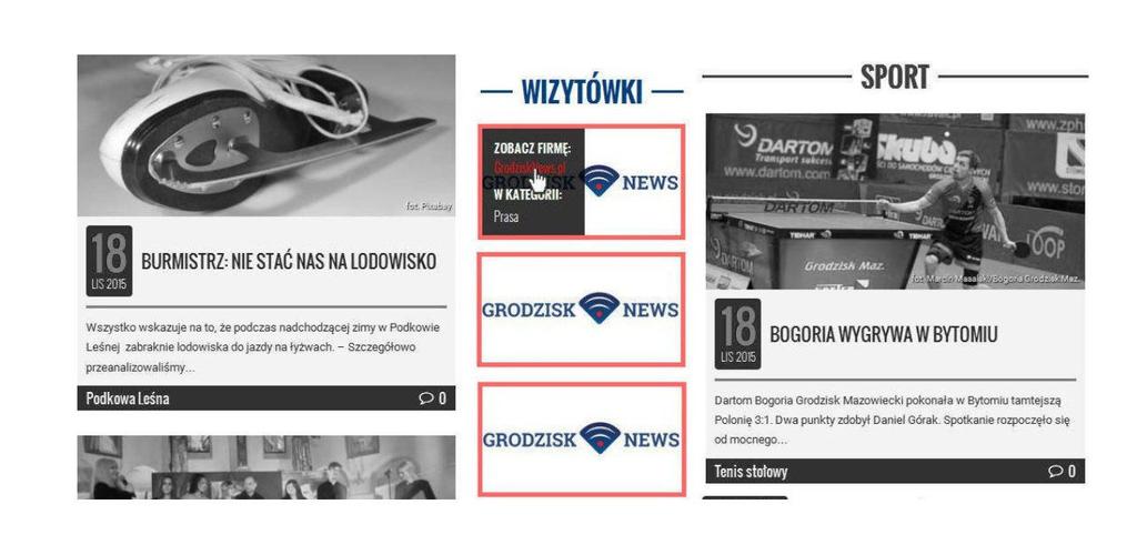 Katalog Firm To niedroga forma promocji (100 zł brutto/rok), która pozwala na bardzo długo zagościć w naszym portalu. Ta opcja to nie tylko obecność w katalogu lokalnych firm na stronie GrodziskNews.