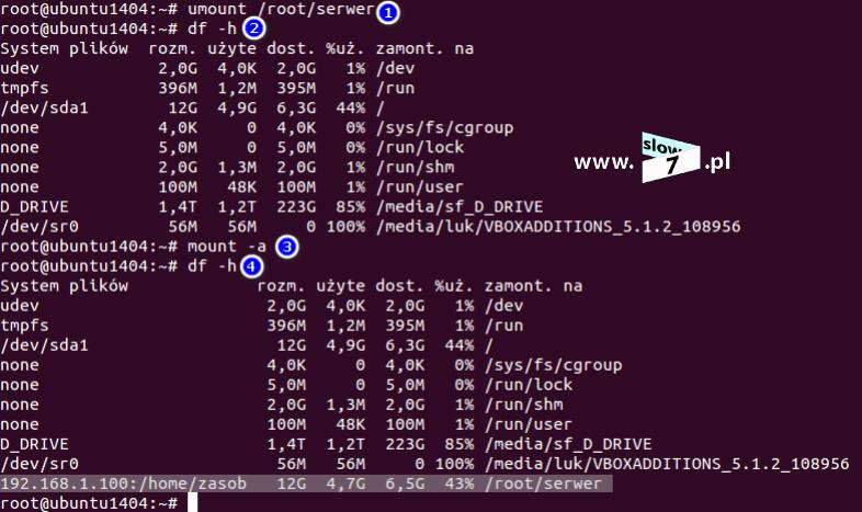 46 (Pobrane z slow7.pl) I ostatnia kwestia jaka pozostała Nam do omówienia to ustalenie przydziału dyskowego w systemie Linux.