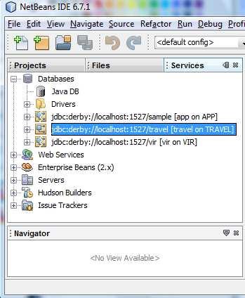 jdbc:derby://localhost:1527/travel.