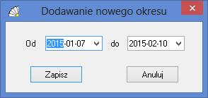 SOSPA System Obsługi SPA 11.12.3. Harmonogram czasu pracy.