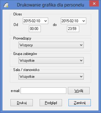 SOSPA System Obsługi SPA Rys. 27. Wydruk grafika dla personelu. 6.3.