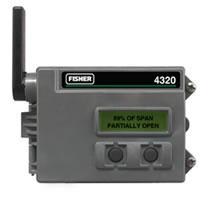 Bezprzewodowy nadajnik położenia Fisher 4320 Pomiar: ruch liniowy lub obrotowy siłowników i innych napędów.