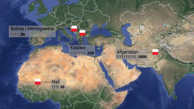 Misje zagraniczne Przykładowe misje w których brali udział żołnierze Sił Zbrojnych RP Operacje pokojowe, obserwacyjne, humanitarne, rozjemcze i policyjne.