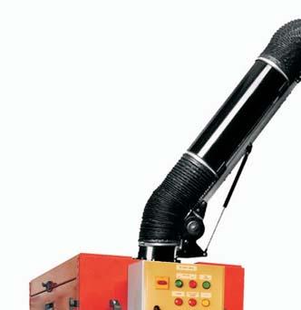 Zastosowanie Urządzenie filtrowentylacyjne typu RAK1MG jest urządzeniem przejezdnym przeznaczonym do oczyszczania powietrza z dymów spawalniczych powstających na stanowiskach pracy w pomieszczeniach