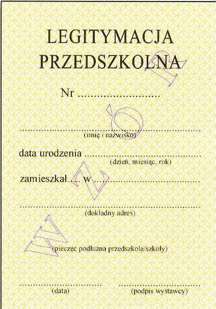 Legitymacje wydane według poniższego wzoru zachowywały ważność do 30.09.2014 r.