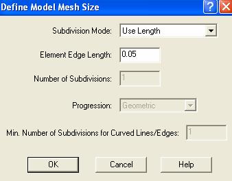 9. Ustalenie gęstości siatki Wybrać: Meshing Mesh